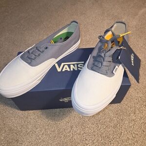 Vans Gray and White Sneakers